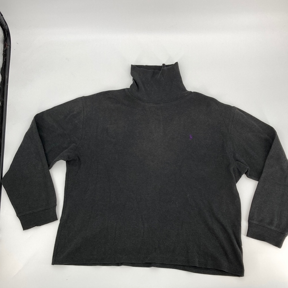 Polo Ralph Lauren Charcoal Gray Pullover Turtleneck - Size XL